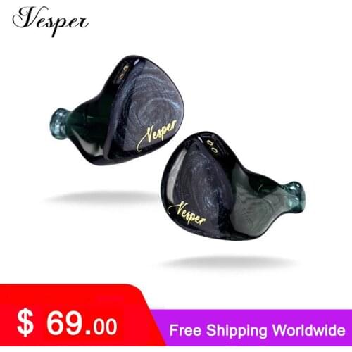 QOA Vesper-QOA Adonis 1BA+1DD Hybrid Driver Headphone HIFI DJ Monitor Earphone Earbuds Headset With 2Pin Kinera BD005 pro