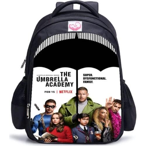 The Umbrella Academy Backpack Girls School Bags For Teenager Women Men Daily Printing Backpack Black Casual Mochila Escolar