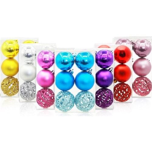 New Products Christmas Ball Ornaments Holiday Decoration Balls Christmas Tree Decoration Pendants Shiny Diamond Pink Christmas