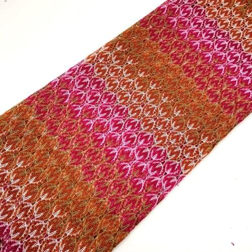 1 Yard Knitting Mesh Lace Fabrics Wave Striped Zig Zag Pinky Fabric Soft Mesh Dress Fabric Floral 150cm