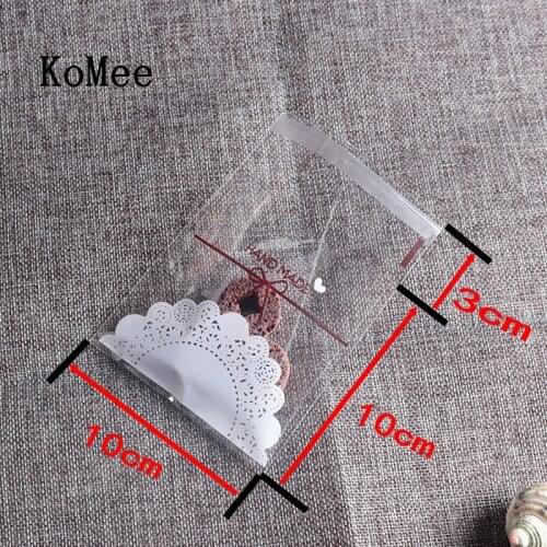 10x10+3cm 100pcs/lot Lovely Cookie Self Adhesive Bags Multi Colors Fashion Jewelry Earrings Necklace Candies Snack Packing Bags