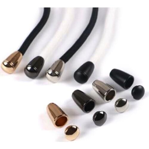 2sets Water drop shape alloy cord end rope ends lid lock Toggle cord stopper Clip for Clothes Bag Sportswear Shoelace Rope Parts
