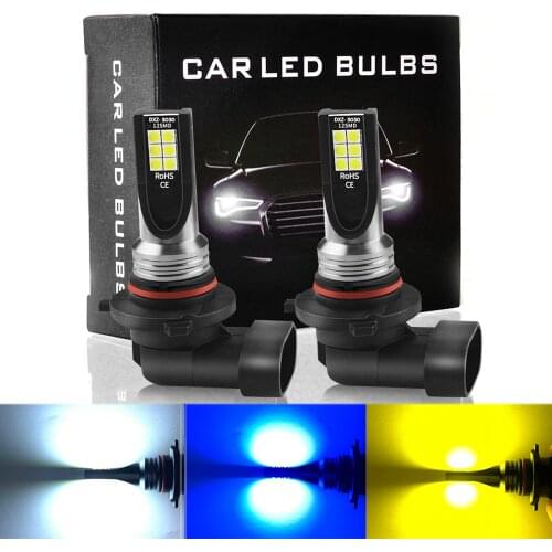 2Pcs H8 H11 Led Fog Lights Bulb 9006 9005 H4 H7 3030 12SMD 6500K White 8000K 3000K Car Driving Running Lamp Auto Light 12V 24V