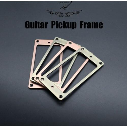 2 pcs Metal Pickup Ring Cover Frame Flat Pickup Mounting Rings for LP/SG Guitar Mounting Replacement Electric Guitar Accessorie