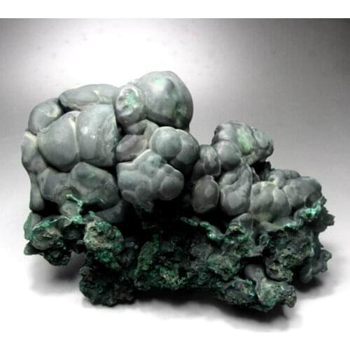 9.5" Botryoidal Fibrous Velvety Malachite Stalactite - crystals and stones healing Mineral specimen Home Decor feng shui