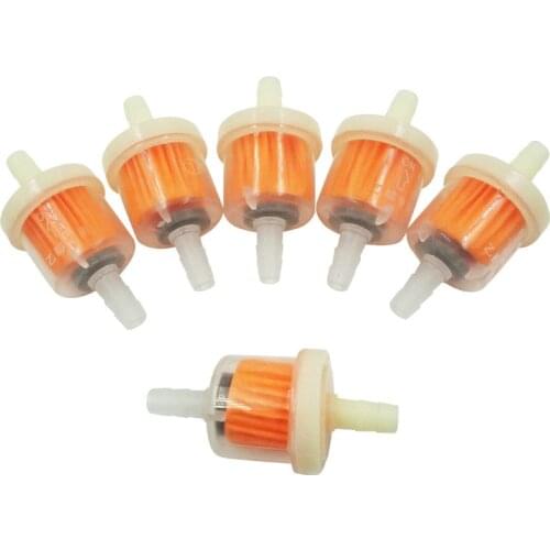 2pcs Motorbike Petrol In-Line Fuel Filter Dirt Pocket Bike Oil Filter Fits 6 or 8mm Pipe for Scooter Motorcycle Motorbike Motor
