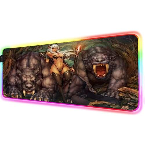 Game League of Legends RGB Large Mouse Pad Otaku Game Lovers Game Accessories Computer Keyboard LED Mousepad XxL Gaming Desk