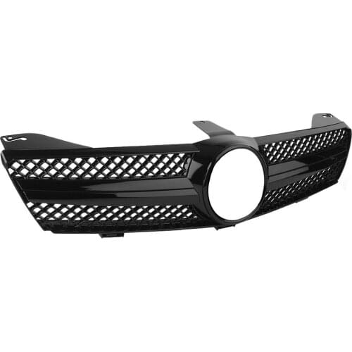 Charm2021 Fit For Benz Mercedes Cls W219 Horizontal Bar, Grid, Black and Silver, Early 04-08, Late 09-11