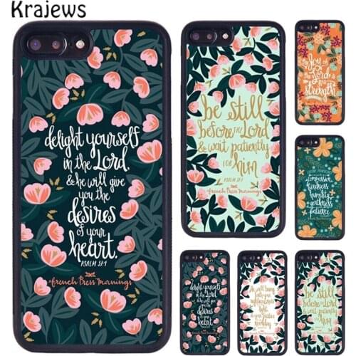 Krajews Bible Philippians Jesus Christ Verse Phone Case For iPhone 6 7 8 plus 11 12 Pro X XR XS Max Samsung Galaxy S7 S8 S9 S10