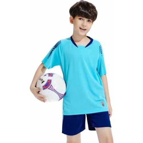 Child Kids Soccer Jersey Sets Survetement Team Uniforms Kits Boys Football Jerseys Sports Kit Training Suits Custom Name Number