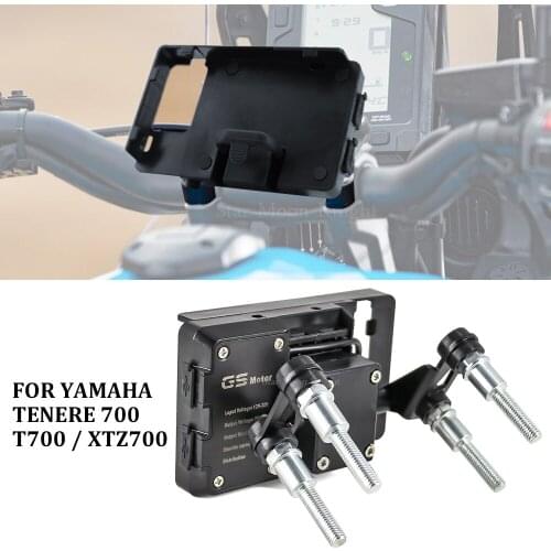 For Yamaha Tenere 700 T7 T700 XT 700 Z Motorcycle Handlebars Mobile Phone USB Navigation Bracket Mobile Phone GPS Plate Bracket