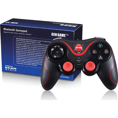 Renensin New S3 Wireless Bluetooth 3.0 Gamepad Joystick Game Controller for Android Smartphone iphone Mobile Phones PC TV BOX