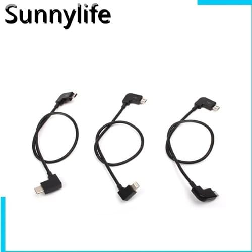 Drone Transmitter Remote Control FPV Data Cable type C Line to phone for iphone 7,Micro USB Connector for DJI Mavic Pro/MINI SE