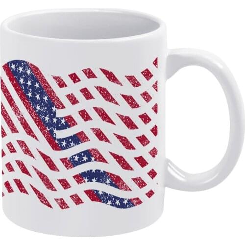 American Flag Mug Fun Ceramic Mug Espresso Creative Cups