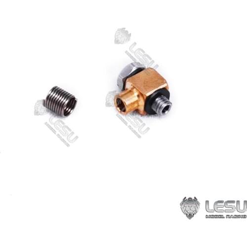 LESU 2.5*1.5MM Pipe Brass Nozzle for Scale Hydraulic RC Excavator Truck Loader TH16982-SMT3