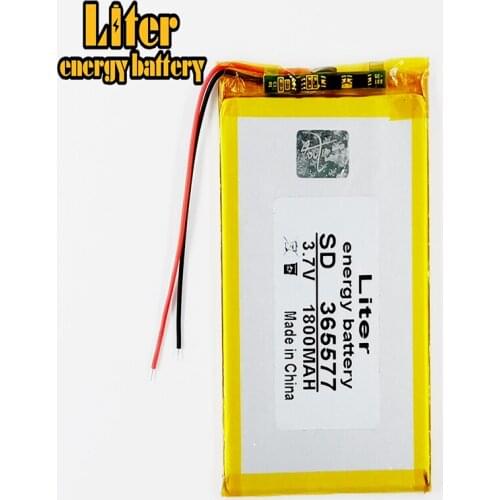 365577 3.7V 1800mah Lithium polymer Battery with Protection Board For MP4 PSP GPS Tablet PCs PDA Free Sh