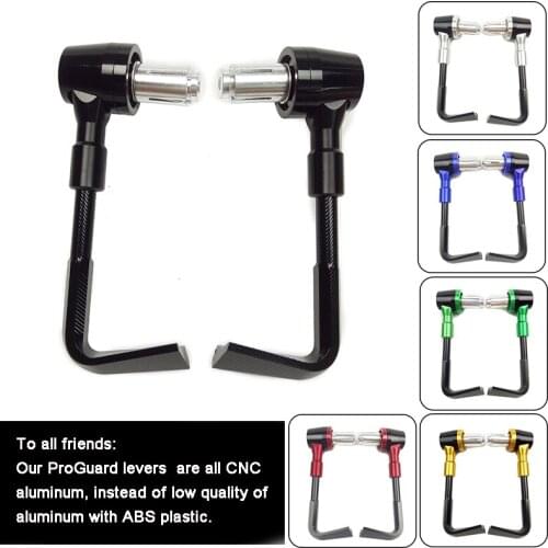 Motorcycle Moto Motorbike Motocross CNC Universal 7/8" 22mm Proguard System Brake Clutch Levers Protect Guard All CNC Aluminum