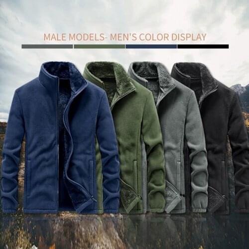 Men Outdoor Winter Fleece Jacket Parka Coat Mens Fur Collar Tactical Army Outwear Thick Warm Bomber Military Jacket Male M-6XL