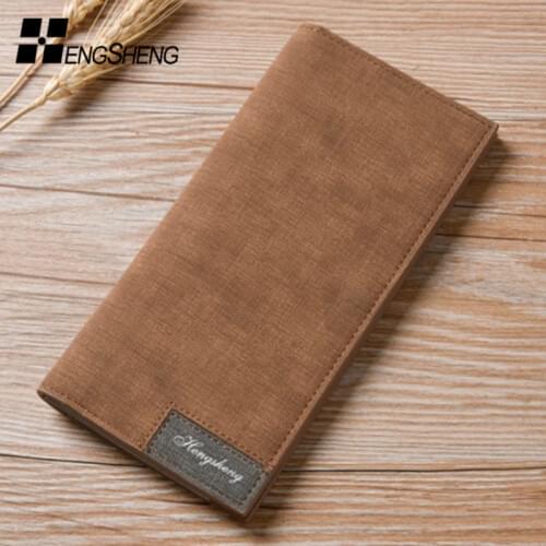 HENGSHENG Men wallets purses mens wallet long purse PU leather carteras carteira masculine walet monedero portefeuille homme