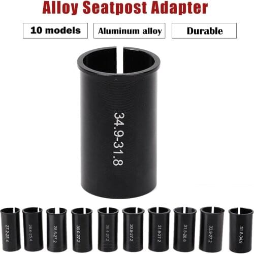 28.6 27.2 34.9 turn 31.8 mm MTB Bike Seat Post Adapter Alloy SeatPost Tube Reducing Turn Sleeve Mountain Bicycle Cycling Parts