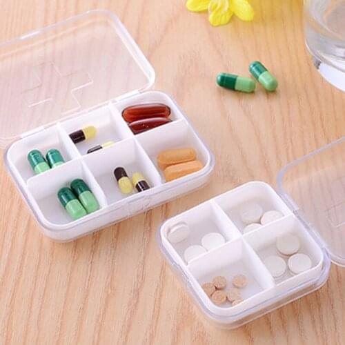 Portable Small Medicine Box Portable mini Sub Package Travel one Week Dosage Convenient Sealing Lovely Plastic Box