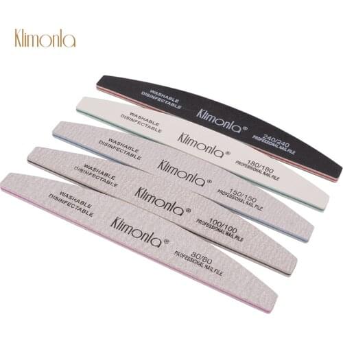 3Pcs/Lot Professional Manicure Files 80/100/150/180/240 Gray Boat Sandpaper Nail File Sanding Polishing Fingernail Care Tools