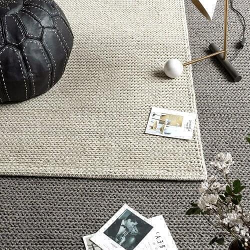 Northern Europe Concise Japanese Plain Wool Manual Weave Modern A Living Room Sofa Tea Table Carpetgc193kilyg40
