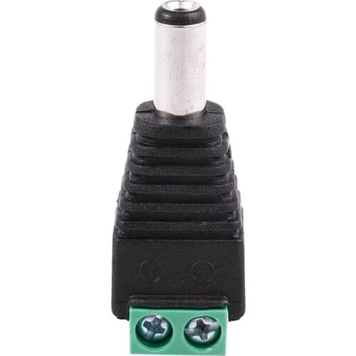 AT69 -2.1 x 5.5mm DC Power Male Plug Jack Adapter Connector for CCTV Camera