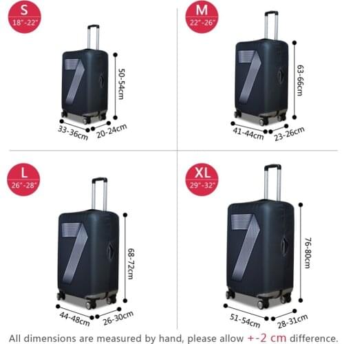 Dispalang Lucky Number Print Foldable Travel Luggage Cover Fashion Thick Suitcase Protective Covers Elastic Luggage protector