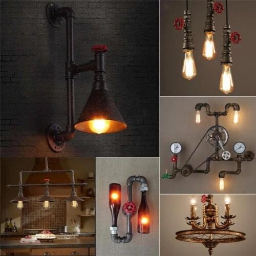 1/2 Inch Stop Valve Light Switch Vintage Steampunk Style Decoration for Plumbing Lamp Iron Lamp Retro Lamp Home Improvement