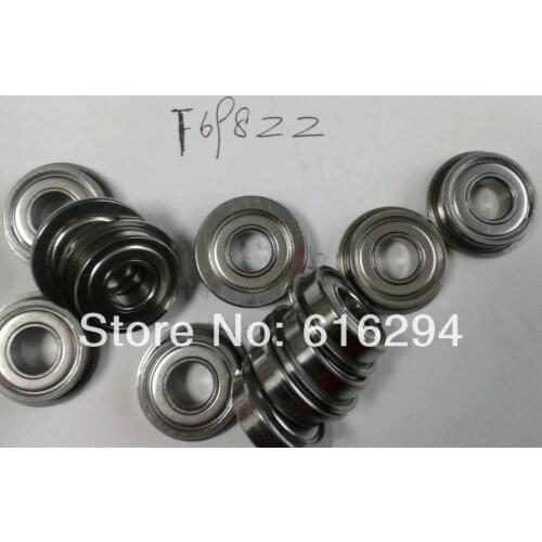 10PCS F698ZZ flange bearings F698ZZ 8*19*6MM side bearing flange