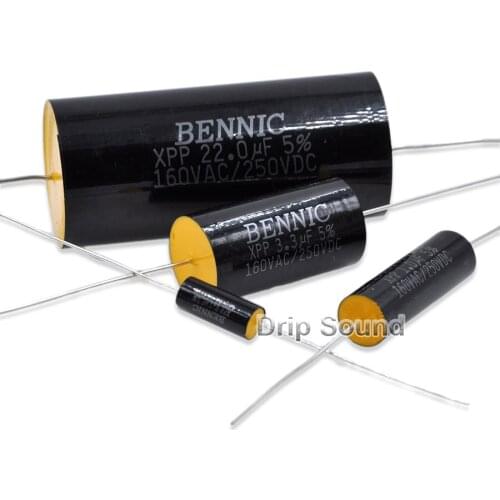 2pcs 8.2uF-30uF 250V Speaker Frequency Divider Amplifier Crossover Loudspeakers Filter Circuit Non-Polarity Capacitor