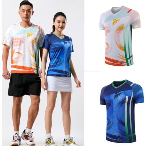 Custom 2021 Badminton T-shirts Men Women,Kids Tennis Shirts Shorts, Table Tennis Shirts ,Quick dry Team sport training tshirt