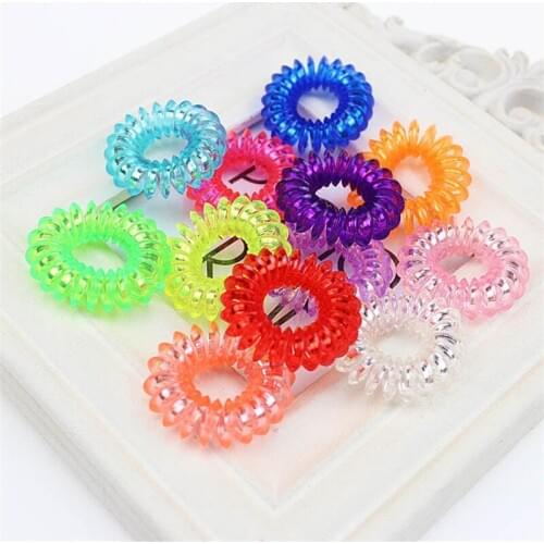 3.5CM Multicolored Rubber Telephone Line Hair Accessories For Women Headband,Elastic Hair Bands For Girls,Hair Band For Kids