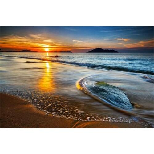 White wave & beach - 3d square Diamond Painting Mosaic seascape Picture Of Rhinestones Home Decor Diamond Embroidery needlework