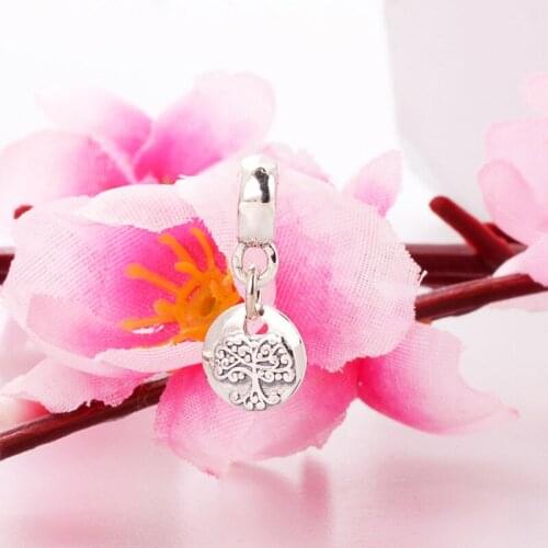 Bewill S925 Silver Pendant Family Root Charm Charm Diy Bracelet Accessory Charm