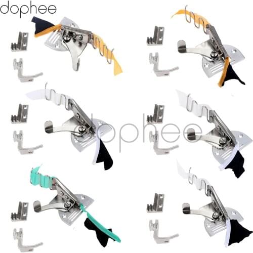 Dophee 1pcs A10 Overlock Sewing Bias Binder Foot Industrial Sewing Machine Spare Parts