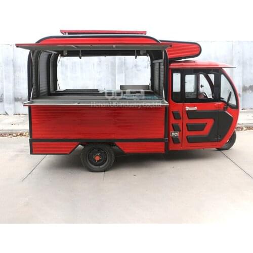 Electric Food Tricycle Europe Street Tuk Tuk Sale Snacks Sushi Hot Dog Cart Taco Truck