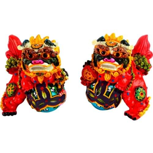 Feng Shui Chinese Foo Dogs to Ward Off Evil Energy AA303