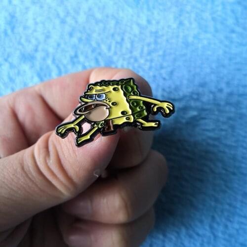 Sponge Enamel Pin Badge