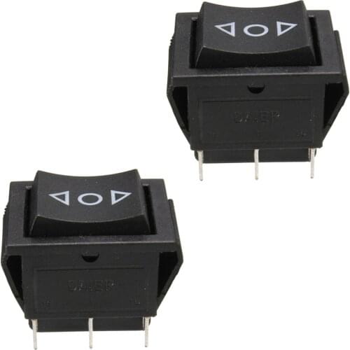 2Pcs 6-Pins On/Off/On 250V/10A 125V/15A Power Window Lock Rocker Switches