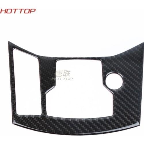 Hottop ABS Carbon Fiber Gear Box Electronic Handbrake Panel Cover Interior Accessories Styling For Mazda CX-5 CX5 2017 2018 LHD