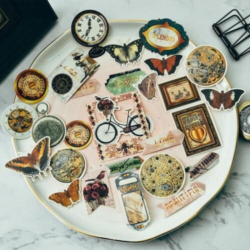 KSCRAFT 29pcs Vintage Vellum Stickers for Scrapbooking Happy Planner/Card Making/Journaling Project