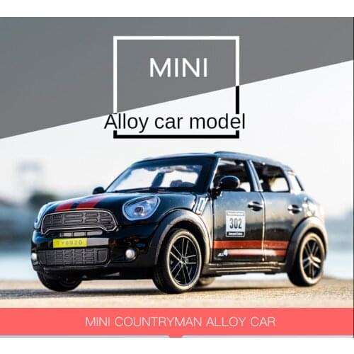 Diecast 1:32 MINI Countryman Toy Car Alloy Vehicles Collection Metal Simulation Model Boy Kid Miniature Scale for Children Gifts