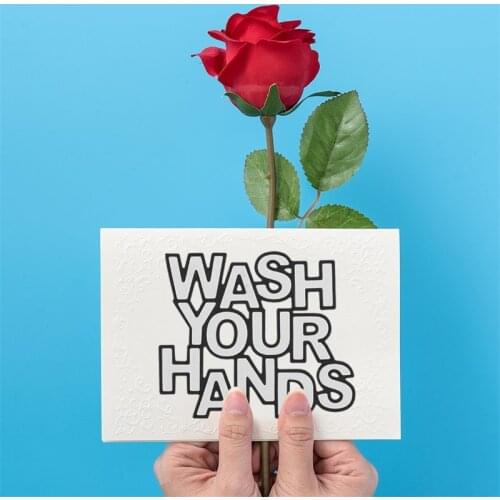 2020 Protection Theme WASH YOUR HANDS Words Metal Cutting Dies For New DIY Scrapbooking Album New Craft Embossing Cards 2020