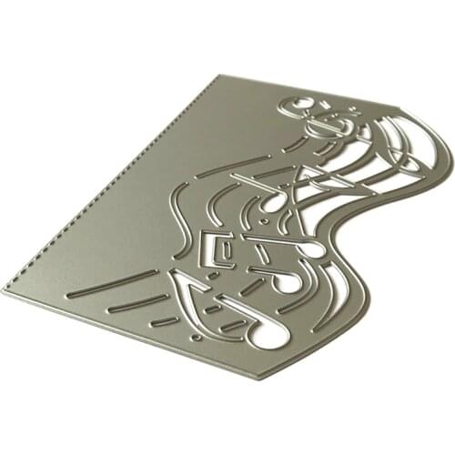 Musical Note Cover Metal Cutting Dies Stencil Scrapbooking DIY Album Stamp Paper Card Embossing Decoration Craft