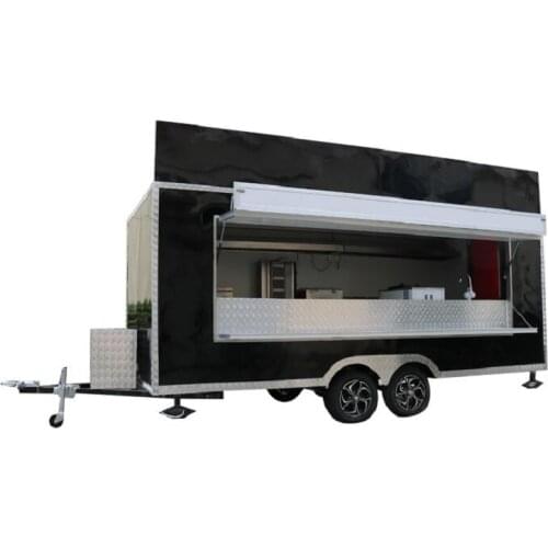 Mobile Fast Food Cart Electric Coffee Hot Dog Bubble Tea Food Truck Catering Trailer Equipment Vehicle For Europe