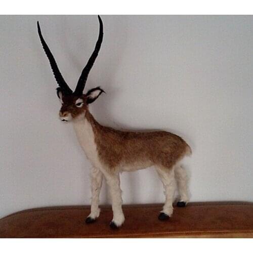 Simulation cute antelope 40x57cm model polyethylene&furs antelope model home decoration props ,model gift d430