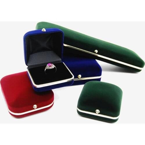 Newly Fashion Luxury Jewelry Box Case Ring Pendant Jewelry Display Organizer Storage Exquisite Gift Package Wholesale 60pcs/lot