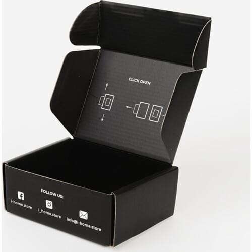 120PCS/lot Custom E-Commerce Packaging Box Corrugated White mailer box, one color logo printing, free shipping